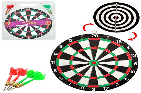 Дартс MS 0095 (36шт) 12 дюймів,дротики з голкою 4шт,двосторонній,в слюді,33,5-36,5-1,5см