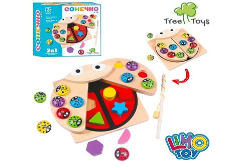 Дерев'яна іграшка Центр розвиваючий MD 1876 (20шт) сортер, рибалка магнітна, вудочка, кор., 21-20-6,