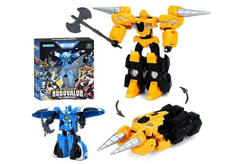 Трансформер K-188-1-2 (48шт) робот 13см+транспорт, зброя, 2 види, в кор-ці, 17,5-21-7см