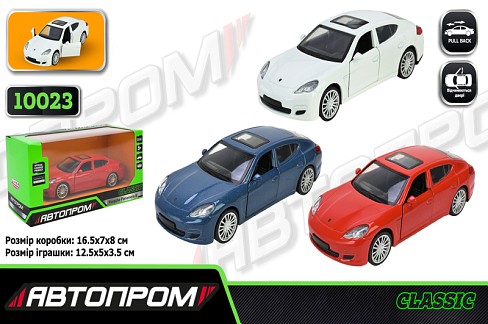 Іграшка машина мет. АВТОПРОМ  арт. 10023 (48шт/2)  5 Porsche Panamera S, відкр.двері, у кор.16,5*7*"