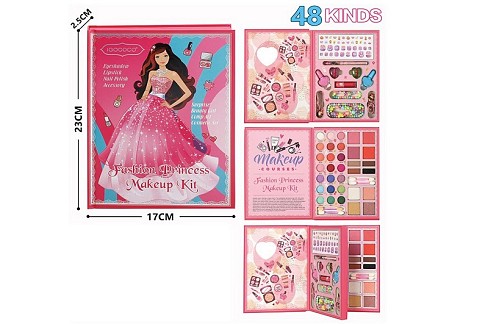 Набір косметики арт. IG3175 (72шт/6)  лак, помада, олівець, аксесуари для волосся, наліпки, тіні кор