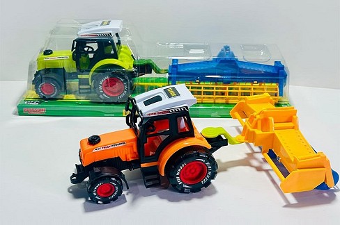 Трактор з причепом 678-15 інерц.2кол.пласт.43*12*14 /64/