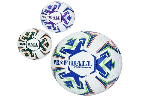 М'яч футбольний 2500-304 (30шт) розмір 5,  ПУ1, ручна робота, 32 панелі, 410-430г, 3 кольори, у паке