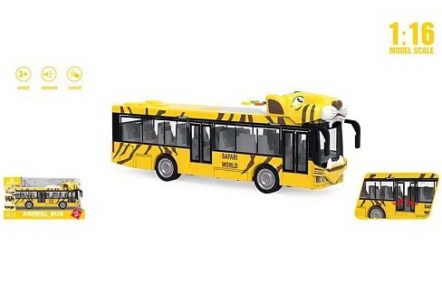 Автобус WY 917 A (24) масштаб 1:16, інерція, гумові колеса, звуки, підсвічування, дверцята відкриваю