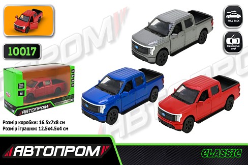 Іграшка машина мет. АВТОПРОМ  арт. 10017 (48шт/2)  5 F-150 Lightning Platinum, відкр.двері, у кор.1"