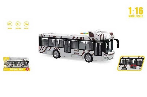 Автобус WY 917 B (24) масштаб 1:16, інерція, гумові колеса, звуки, підсвічування, дверцята відкриваю