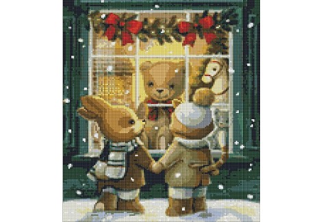 Набір з алмазною мозаїкою Магазин іграшок" з АВ стразами 40х50см AMO7768"