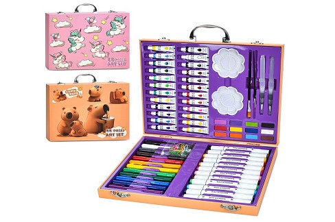 Набiр для творчостi MK 5690 (16шт) маркери двосторонні, фломастери, акв.фарби, фарби (тюбик), скріпк