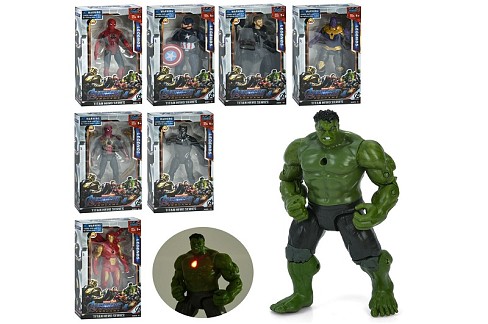 Фігурки для гри 6202030 (96шт) AV, 17см, світло, рухливі руки та ноги, мікс видів, на бат(табл), в к