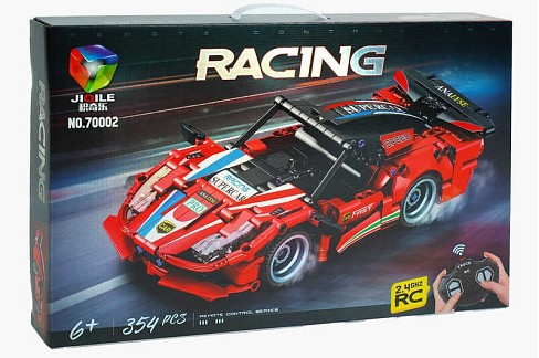 Конструктор на р/к 70002 (18/2) “Спорткар”, 354 деталі, пульт 2.4 GHz, наліпки, інструкція, в коробц