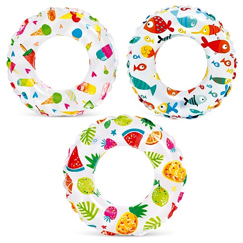 Круг 59230 (36шт) кольорове, 51см, 3 види, в кульку, 23-15,5см