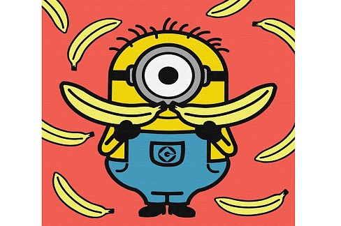 Картина по номерах для дітей UN Minions: Агент Банана" 25х25см  KHO1401"