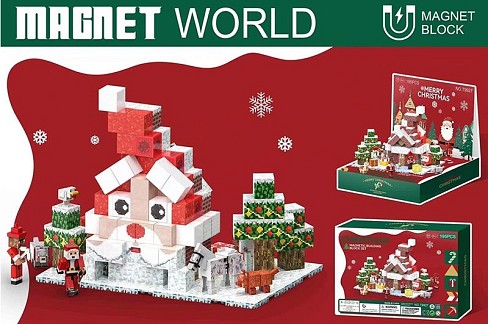 Конструктор магніт. арт. T9927 (6шт/2) My world   короб. 30*21,5*6,5см