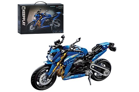 Конструктор K31001 (12шт) мотоцикл, 1:6, 35-14-23см, 1017дет, в кор-ці, 40-30-10см