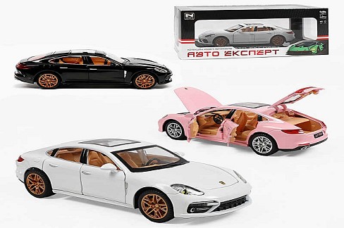 Машинка G 6023-1 (24/2) Авто Експерт" 4 види, металопл., світло, звук, масштаб 1:24, інерція, в кор"