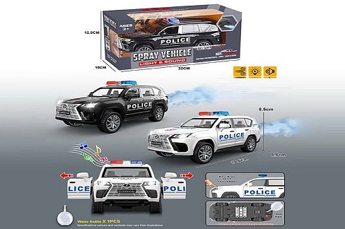 Машина POLICE арт.YM-9932B (84шт/2) батар.свiтло,звук,пар,короб.22*12,5*10см