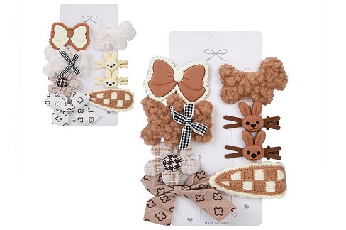 Аксесуар для волосся A0371 УПАК12шт(180шт) набір заколок 8шт, 2 кол, на листі, 18-12-1,5, уп 12 шт