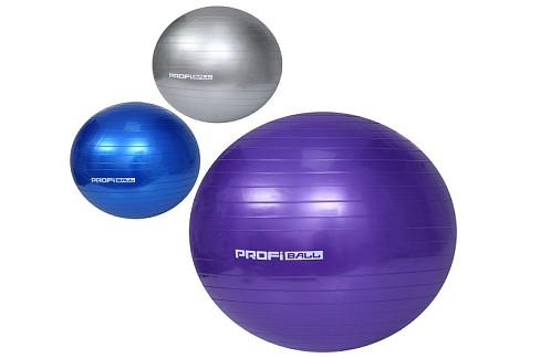 М'яч для фітнесу-55см MS 0381 (30шт) Фітбол, гума, ABS, 700г,3 кольори, у пакеті, 16-12-12см