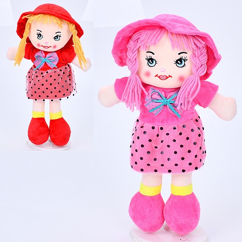 Лялька FG240408154A-1 (54шт) 36см, м'яконабивна, петелька, 3 кольори, у пакеті, 39-17-9см
