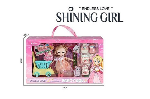 Лялька арт. 3688-047A/050A (48шт/2)   мікс 2 види, з аксес короб. 33*20*7