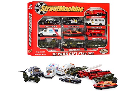 Набір машинок PT 2009 (48шт) мет, спецтехніка, 10 шт у кор-ці, 29-20,5-4,5см