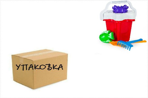 Відро Квітка" №2 набір Пол012/5 УПАК4шт"