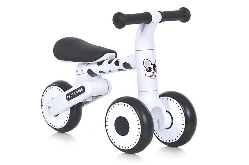 Біговел дитячий PROFI KIDS 6 д. MBB 1013-4D (1шт) 3 кол EVA,стальн.рама,склад.,біло-чорний бульдог