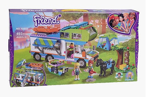 Конструктор Bela 10858 (18) Будинок на колесах" 493 деталі, в коробці"