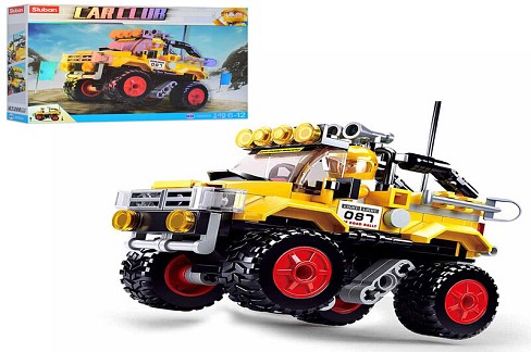 Конструктор SLUBAN M38-B0663A (60шт) джип, фигурка, 149дет, в кор-ке, 23,5-19-4,5см