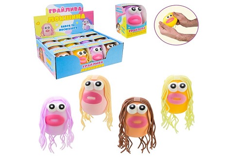 Антистрес арт. TL-7603 (144шт) обличчя 2 кольори 12шт в боксі УПАК12шт