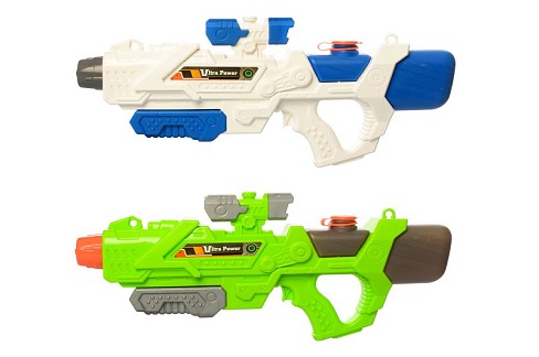 Водяний бластер M 3541 (36шт) размір великий, 49см, помпа, 2 кол, в кульку, 23-57-6,5см