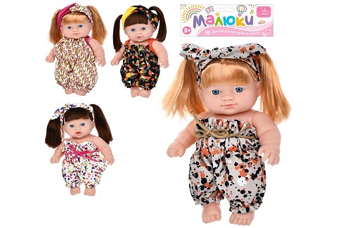 Лялька A201-S-K (72шт) 20см, 4 вида, у пакеті, 19-32-6см