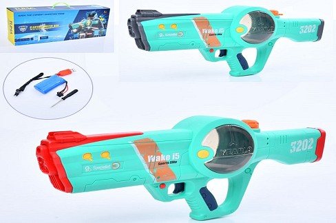 Водяний автомат 3202A (8шт) 55см, акум, USBзарядне, 2 кольори, в кор-ці, 56-25,5-11,5см