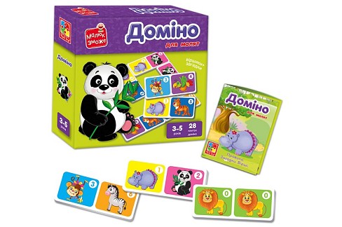Гра розвиваюча Vladi Toys. Доміно. Зоопарк". VT2100-07"