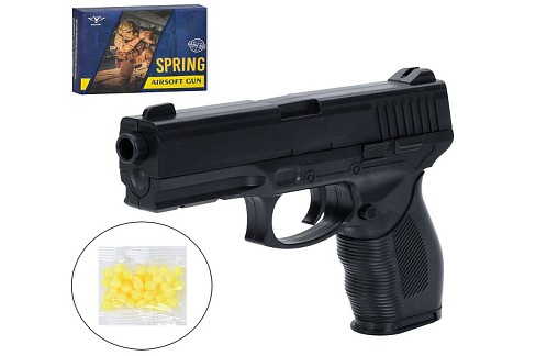 Пістолет V310 (48шт) 19см, пластикові кулі, в кор-ці, 23-17-4см