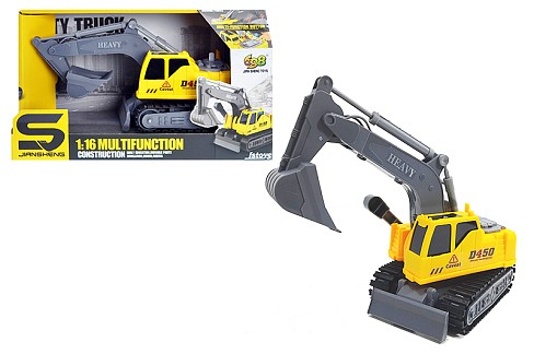 Екскаватор інерційний, озвучений, зі світлом, в коробці JS112 р.29*10*16,5см