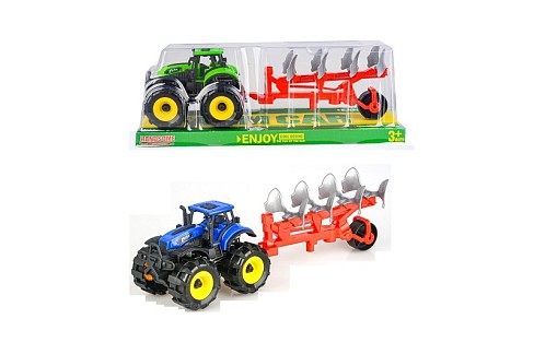 Трактор з причепом 9878-5A інерц.2кол.пласт.35,5*11,8*13 /72/