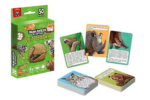 Енциклопедія на картках Vladi Toys Світ тварин VT6002-01