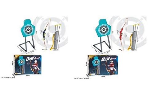Арбалет арт. 800D/801D (16шт/2)  2 кольри, 3 стріли на присосках, сагайдак,  тир з мішенью,  короб.