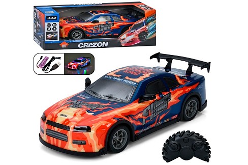 Машина 333-TG25142B (8шт) р/к2,4G, 1:14, акум, 31,5см, світло, гумові колеса, корпус не б'ється, USB