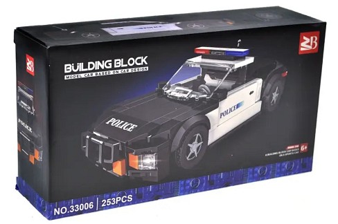 Конструктор 33006 Поліцейська машина" 253 дет. в коробці р.26x14x7 см"