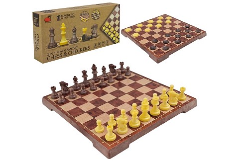 Шахи магнітні арт. 2258 (48шт)   2 в 1 короб. 24,3*3,9*12,2см