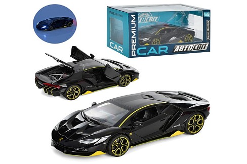 Машина AP-1795 (18шт) АвтоСвіт, 1:32, метал, інерц, 15см, зв, св, бат(табл), в кор-ці, 18-9-9см