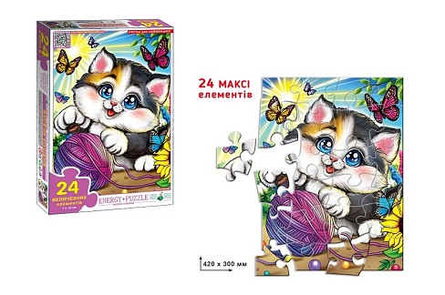 Гра-пазл 24 Веселе кошеня  Ен8281