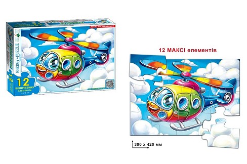 Гра-пазл 12 Гелікоптер  Ен8182