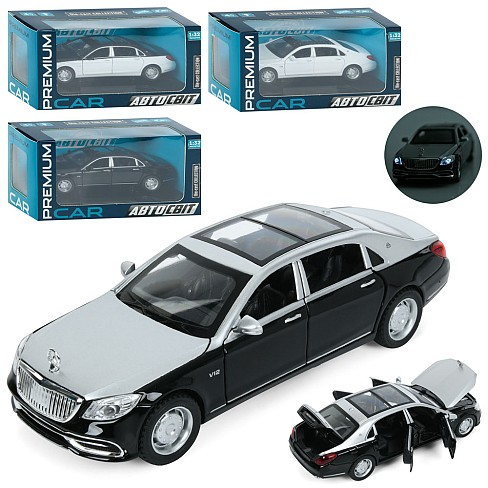 Машина AP-1970 (18шт) АвтоСвіт,1:32,метал,інерц, 16см, звук, світло, відчиняються двері, гумові коле