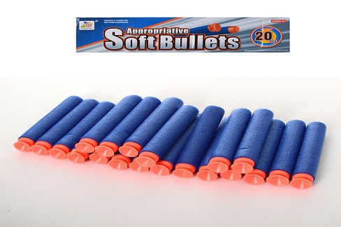 Пульки 02-20 (144шт) м'які-присоски 20шт, у кульку, 28-15-1см