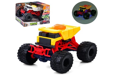 Джип A2255G-1-2 (30шт) 18см, 1:16, інерція,  звук, світло,  2 кольори, на бат-ці(табл), в кор-ці 20-