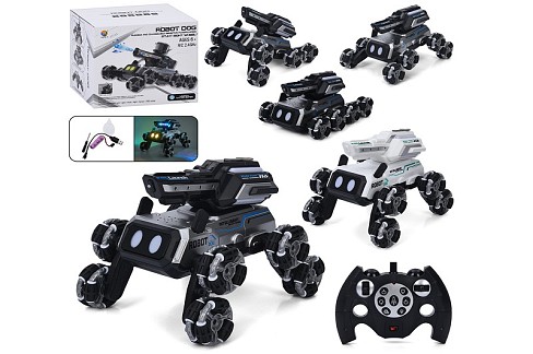 Тварина 809-4A-5A (8шт) р/к2,4G, собака-робот, 22см, 1:14, акум, колеса-ролики, музика, світло, прог