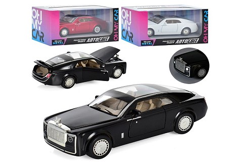 Машина AS-2938 (36шт) АвтоСвіт, метал, інерц-я, 13см, зв, св, 3 кольори, бат(табл), в кор-ці, 15-7-7